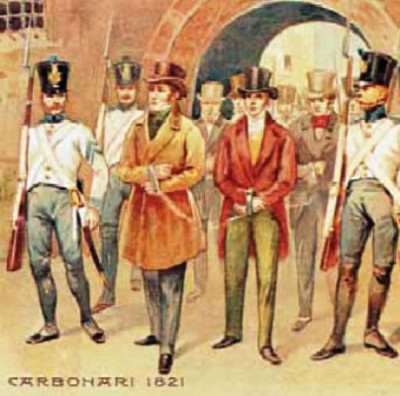 Σύλληψη καρμπονάρων στις εξεγέρσεις του 1820- 21,στην Ιταλία 
