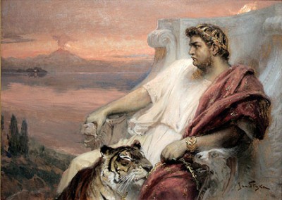 ο αυτοκράτορας Νέρωνας θεωρείται εμπνευστής του θανατηφόρου "πηδήματος των λογχών".