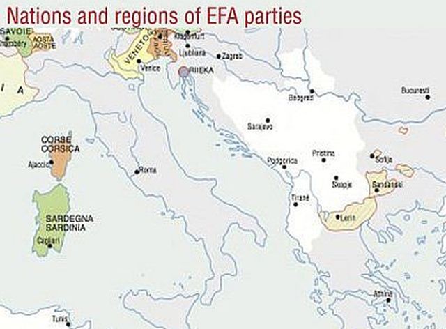 Map Of  Separatist Movements_greece