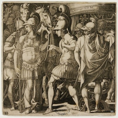 Alexander welcoming Thalestris and the Amazons_Francesco Primaticco