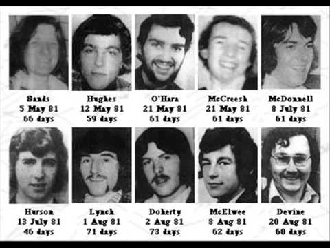 Οι 10 απεργοί πείνας που πέθαναν στη φυλακή το 1981.