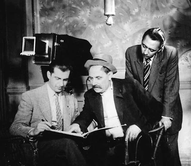 Τζαβέλλας, Μακρής καιΦίνος στα γυρίσματα του Μεθύστακα το 1949. Εκεί ο