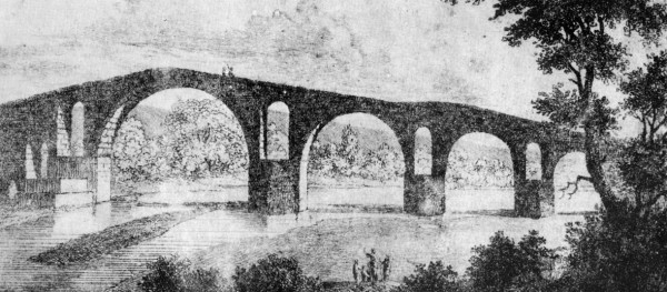 Το γεφύρι της Άρτας σε γκραβούρα του W. Turner (1820)