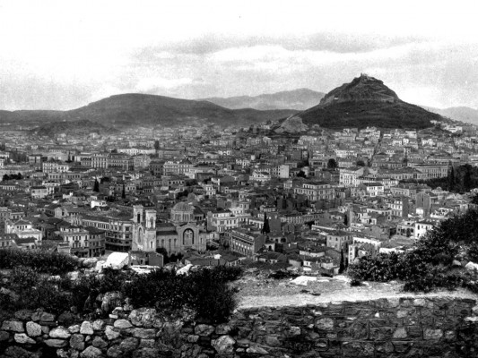 Πανοραμική εικόνα της Μητρόπολης το 1900