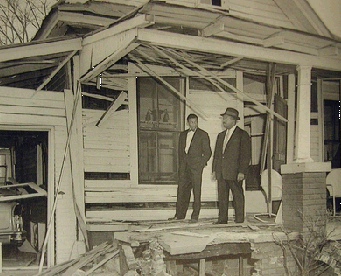 Το σπίτι του Μάρτιν Λούθερ Κινγκ μετά την έκρηξη.
