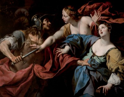 "Ηρώδης και Μαριάμη". Πίνακας του Λούκα Φεράρι. 17ος αιώνας