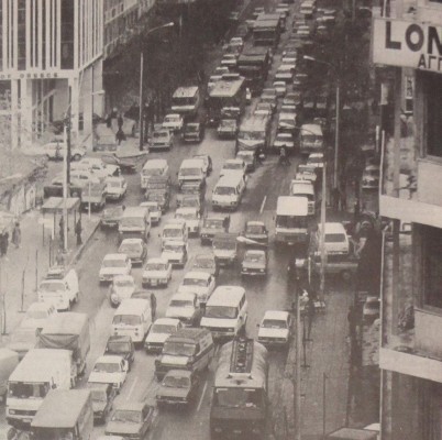 Η οδός Τσιμισκή το 1984. Κυκλοφοριακό ώρα μηδέν.