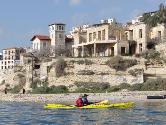 Θαλάσσια λήψη από καγιάκερς