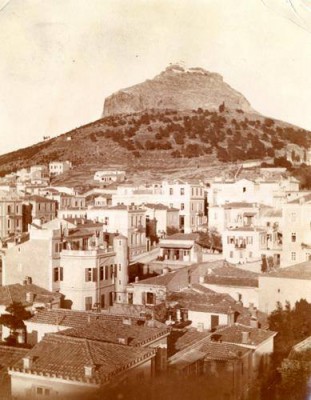 Λυκαβηττός και Κολωνάκι. Αθήνα 1900. Φωτογράφος: Agnes Baldwin Brett