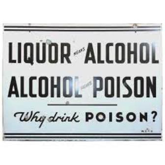 "Οινόπνευμα σημαίνει αλκοόλ, αλκοόλ σημαίνει δηλητήριο.. Γιατί να πίνεις δηλητήριο"