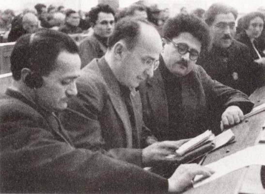 party-conference-1935-head-of-abhkaz-party-nestor-lakoba-beria-head-of-armenian-party-agasi-khanjian