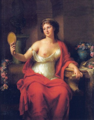 Αυτοπροσωπογραφία της Marie Bouliard, η οποία ποζάρει ως Ασπασία, 1794.