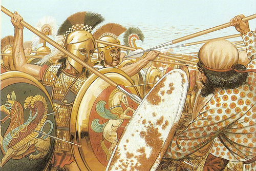 Οι Αθηναίοι ήταν εξαντλήμένοι από τη μάχα, αλλά έπρεπε να προστατεύσουν τις εστίες τους