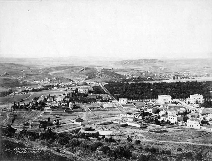 1874-86, Athens, Vasilikos kipos from Lycabettus