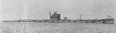 Το υποβρύχιο Delfino, το οποίο τορπίλισε το ελληνικό καταδρομικό.