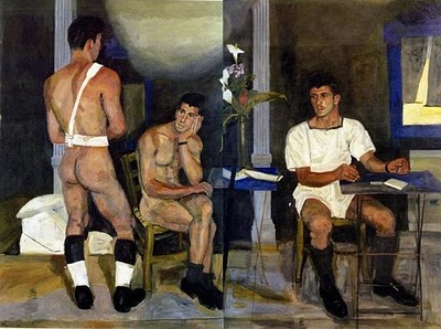 Σε ορισμένους πίνακες του Τσαρούχη, υπήρχε το ζήτημα της ομοφυλοφιλικής ερωτικότητας