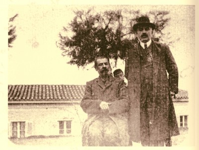 Ο Αλέξανδρος Παπαδιαμάντης με τον Γιάννη Βλαχογιάννη στην Αθήνα