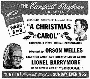 Στις 24/12/1939, μεταδόθηκε ραδιοφωνικά το βιβλίο του Κάρολου Ντίκενς "Χριστουγεννιάτικα Κάλαντα"
