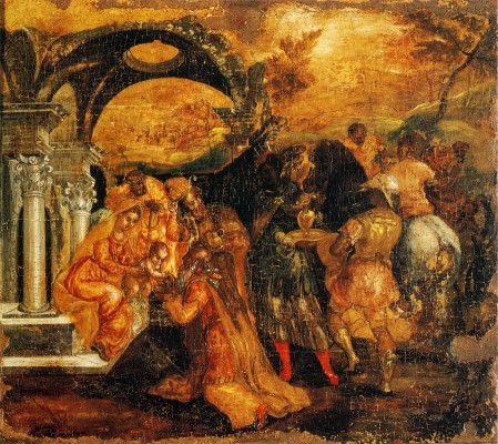 "Η προσκύνηση των μάγων", έργο που ο Γκρέκο φιλοτέχνησε για τον οικογενειακό του τάφο.