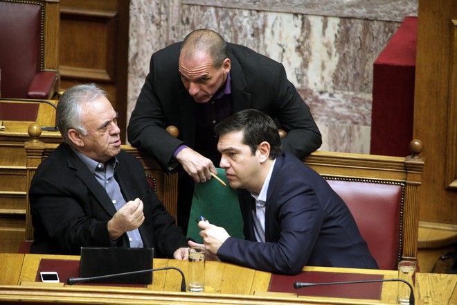 Dragasakis-Varoufakis-Tsipras