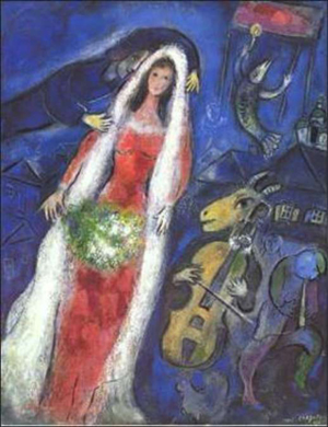 1950_Chagall_La_Mariée
