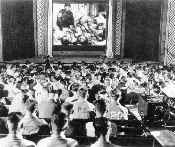 German soldiers react to footage of concentration camps, 1945 2