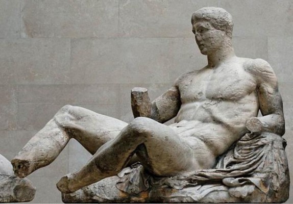 Marble statue of “Heracles”, attributed to Phidias.