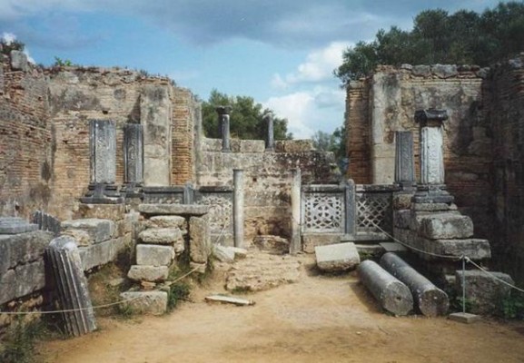 The supposed workshop site of Phidias at Olympia