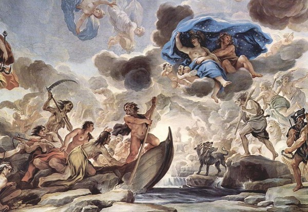 Πίνακας του ζωγράφου Luca Giordano που απεικονίζει τον Κέρβερο να φυλάει τις πύλες του Άδη.