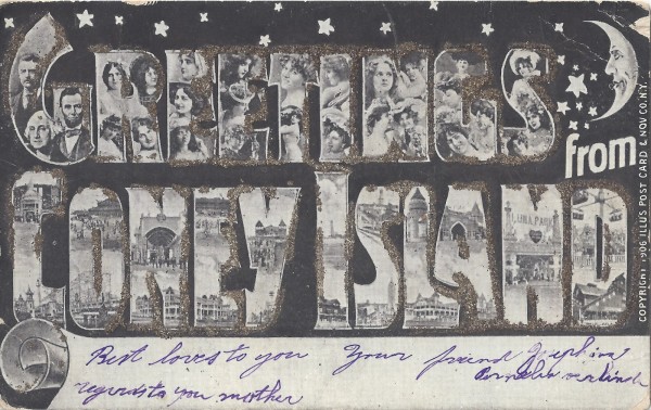 Καρτ ποστάλ απ' το Κόνι Άισλαντ το 1906