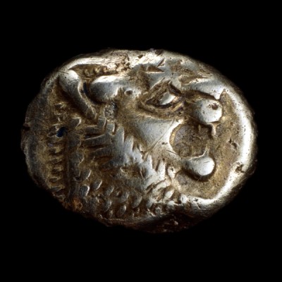 Νόμισμα από ήλεκτρον, Λυδία, 650-600 π.Χ.