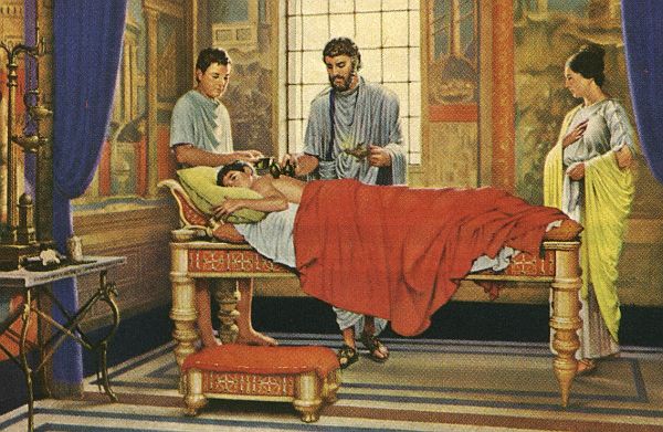 Γαληνός, ο γιατρός από την Πέργαμο που χειρουργούσε μονομάχους. Επινόησε την ψηλάφηση του σφυγμού και διέγνωσε την “ασθένεια του έρωτα”