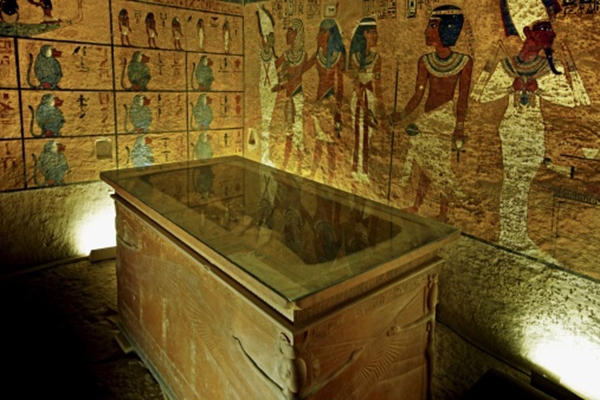 Το εσωτερικό του τάφου του Τουταγχαμών