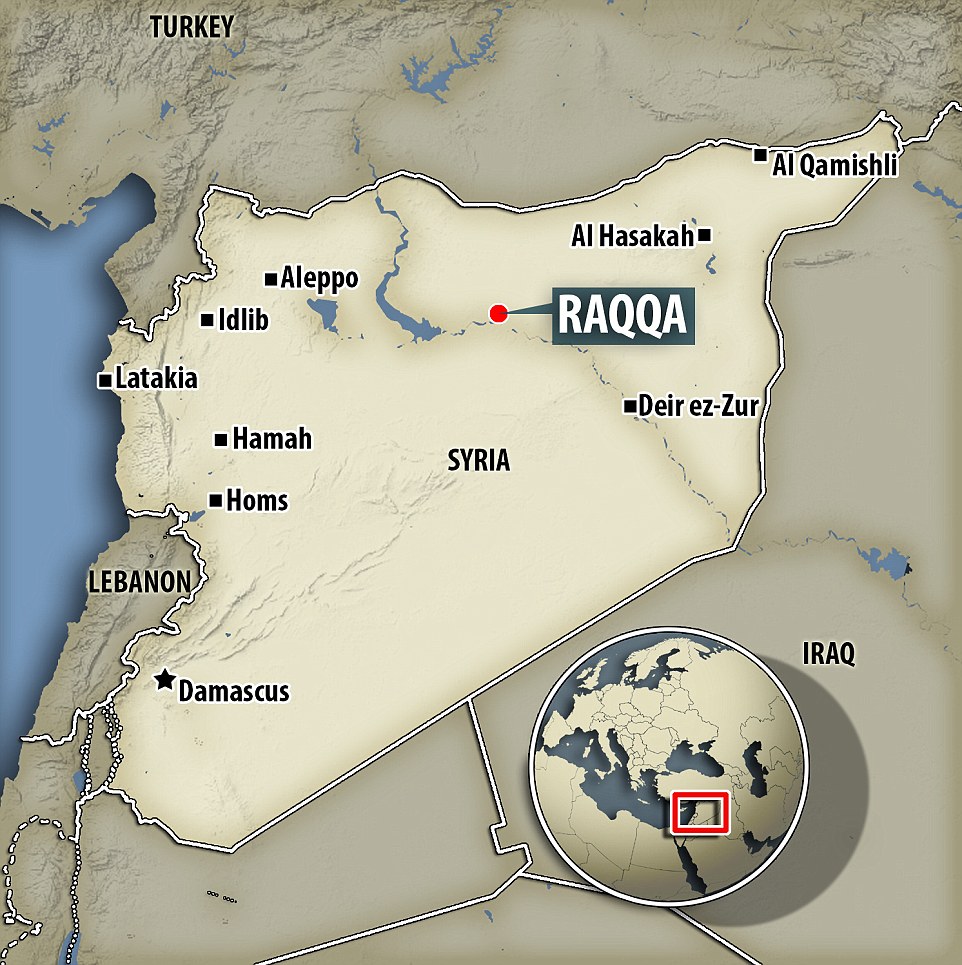 Syria Raqqa map