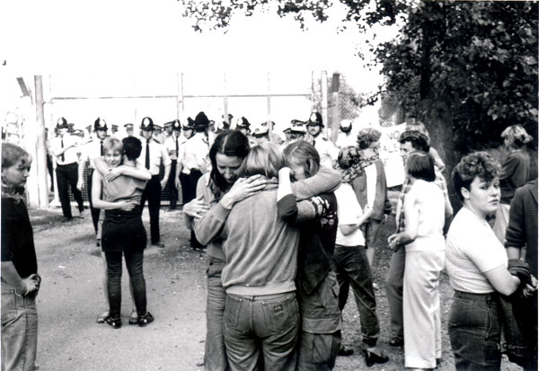 Ιούλιος 1983, διαμαρτυρία για την απομάκρυνση των πυραύλων Κρουζ