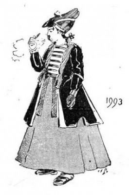 Το μοναδικό σχέδιο του Γκολ για το 1993 ήταν μία γυναικεία μορφή, με φαρδιά φούστα και ναυτική μπλούζα. Θύμιζε πολύ τις μόδες που φορούσε οι σύγχρονες του συγγραφέα, το 1893, και καθόλου τα πραγματικά ρούχα του 1990.