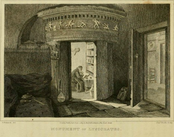 Όπως απεικονίζεται στην παραπάνω φωτογραφία, ο αρχαίος ναός ήταν εντοιχισμένος με το μοναστήρι. Οι μοναχοί είχαν ανόιξει μία πόρτα και χρησιμοποιούσαν το εσωτερικό του ως αναγνωστήριο. 