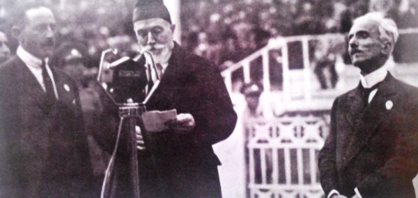 Ο Σπανούδης με τον Ελ. Βενιζέλο κατά την έναρξη της Βαλκανιάδας του 1933 στο Καλλιμάρμαρο