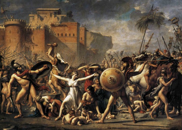 Η παρέμβαση των Σαβίνων γυναικών, Jacques-Louis David, 1799