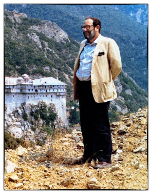 Ο Ουμπέρτο Έκο στο ταξίδι του στο Άγιο Όρος, το 1988