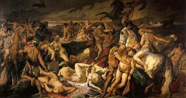 H μάχη των Αμαζόνων, 1873, Anselm Feuerbach