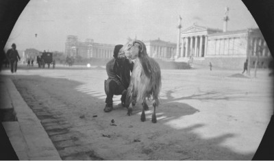 Photograph taken during William Lewis Sachtleben's stay in Athens before embarking on a bicycle journey across Asia with Thomas Gaskell Allen Jr.