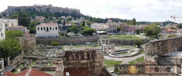 Romaiki agora panorama