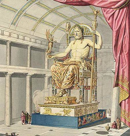 Στο βάθρο του αγάλματος ήταν χαραγμένο, «Φειδίας Χαρμίδου υιός Αθηναίος μ' εποίησεν»