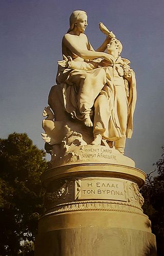 Άγαλμα του Λόρδου Βύρωνος στο Ζάππειο
