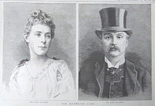 Η Φλόρενς Μέιμπρικ με τον σύζυγο της. Ο Μέιμπρικ κρίθηκε ένοχη και καταδικάστηκε σε θάνατο αλλά μετά τη δημόσια κατακραυγή η ποινή της μετριάστηκε σε ισόβια