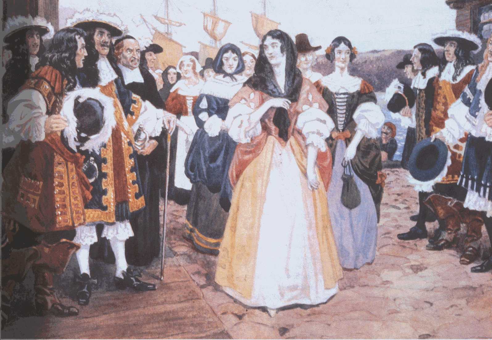 The_Arrival_of_the_French_Girls_at_Quebec,_1667_-_C.W._Jefferys