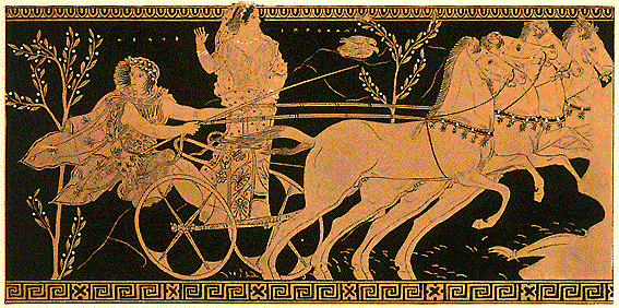 Στο τέθριππο ο τύραννοςΓέλων από τη Γέλα της Σικελίας στέφθηκε νικητής στην 73η Ολυμπιάδα του 488 π.Χ.