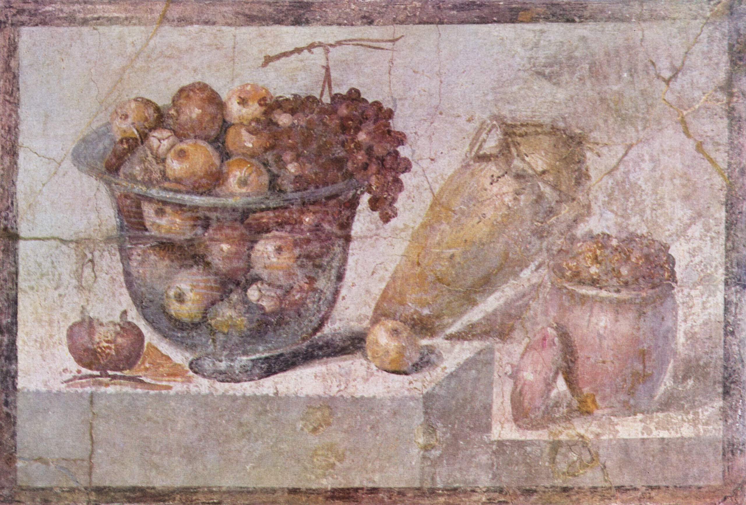 Ρωμαϊκή ζωγραφιά σε τοίχο της Πομπηίας, Εθνικό Αρχαιολογικό Μουσείο , Νάπολη