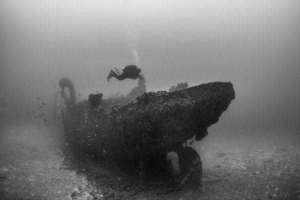 Το ατμόπλοιο Πάτρις στο βυθό της θάλασσας 89 χρόνια μετά το ναυάγιο, φωτογραφία: grafasdiving.gr